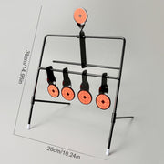 5x Targets Self Resetting Spinning Air Gun Rifle Shooting Metal Swing Target Set