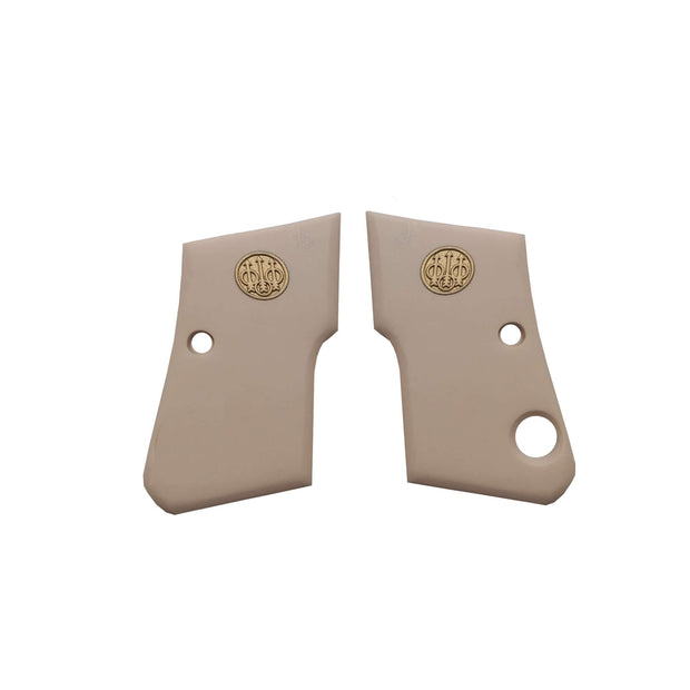 Beretta F 950 Acrylic Gold Metal Gun Grips