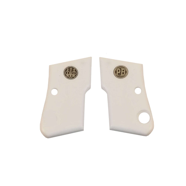 Beretta F 950 Acrylic Gold Metal Gun Grips