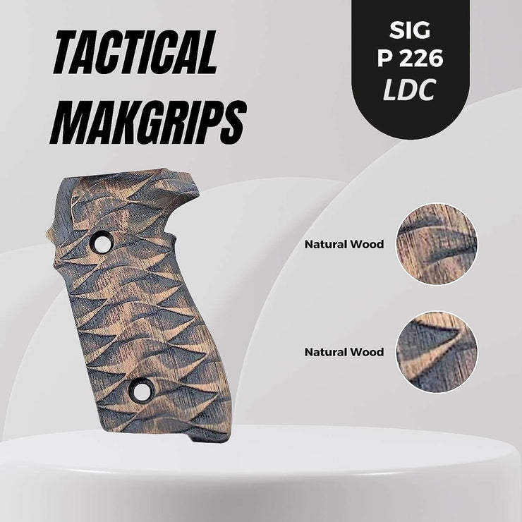 Sig Sauer P226 LDC II and LDC 2 Walnut Wood Grips