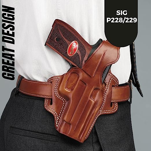 Sig Sauer P228 - P229 and M11-A1 Gold Metal Grips Red Colour Disayn(P229 (DA/SA) (Doesn`t fit P229 Legion SAO))